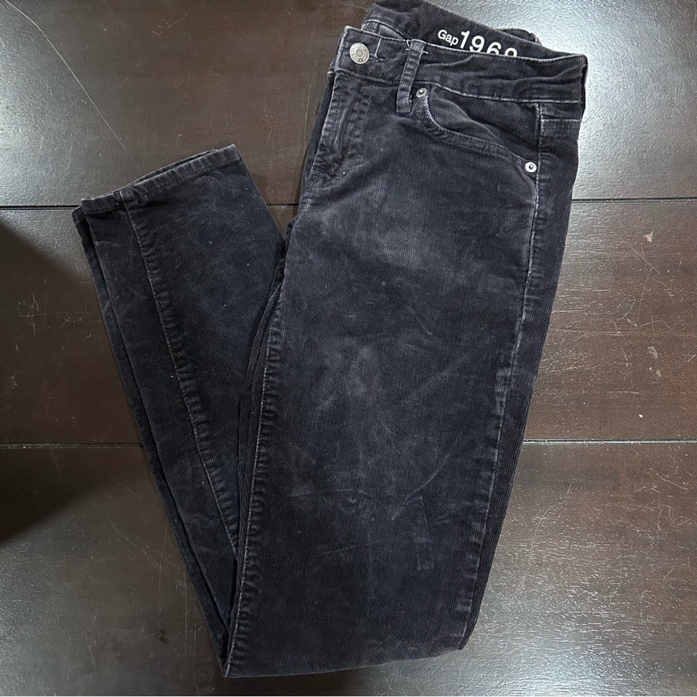 GAP Black Corduroy Skinny Jeans